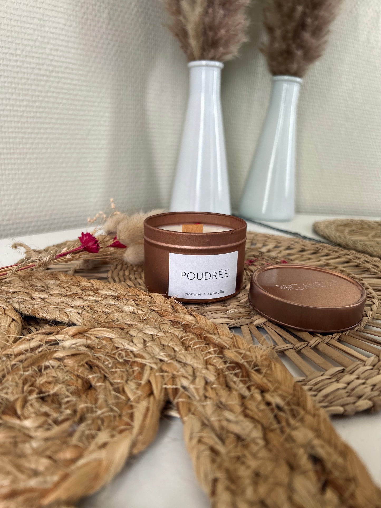 Bougie parfumée fleurie